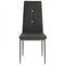 vidaXL - Eetkamerstoelen - 4 - st - kunstleer - grijs