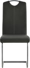 vidaXL - Eetkamerstoelen - 4 - st - kunstleer - grijs
