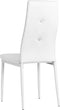 vidaXL - Eetkamerstoelen - 4 - st - kunstleer - wit