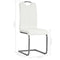 vidaXL - Eetkamerstoelen - 4 - st - kunstleer - wit