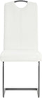 vidaXL - Eetkamerstoelen - 4 - st - kunstleer - wit