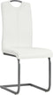 vidaXL - Eetkamerstoelen - 4 - st - kunstleer - wit
