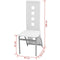 vidaXL - Eetkamerstoelen - 4 - st - kunstleer - wit