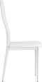 vidaXL - Eetkamerstoelen - 4 - st - kunstleer - wit