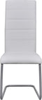vidaXL - Eetkamerstoelen - 4 - st - kunstleer - wit