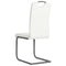 vidaXL - Eetkamerstoelen - 4 - st - kunstleer - wit