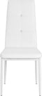 vidaXL - Eetkamerstoelen - 4 - st - kunstleer - wit