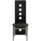 vidaXL - Eetkamerstoelen - 4 - st - kunstleer - zwart