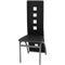 vidaXL - Eetkamerstoelen - 4 - st - kunstleer - zwart