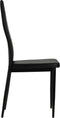vidaXL - Eetkamerstoelen - 4 - st - kunstleer - zwart