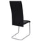 vidaXL - Eetkamerstoelen - 4 - st - kunstleer - zwart