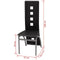vidaXL - Eetkamerstoelen - 4 - st - kunstleer - zwart