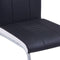 vidaXL - Eetkamerstoelen - 4 - st - kunstleer - zwart