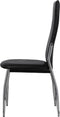vidaXL - Eetkamerstoelen - 4 - st - kunstleer - zwart