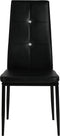 vidaXL - Eetkamerstoelen - 4 - st - kunstleer - zwart