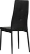 vidaXL - Eetkamerstoelen - 4 - st - kunstleer - zwart