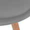 vidaXL - Eetkamerstoelen - 4 - st - kunststof - grijs