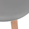 vidaXL - Eetkamerstoelen - 4 - st - kunststof - grijs