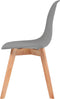 vidaXL - Eetkamerstoelen - 4 - st - kunststof - grijs