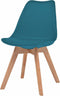 vidaXL - Eetkamerstoelen - 4 - st - kunststof - turquoise