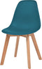 vidaXL - Eetkamerstoelen - 4 - st - kunststof - turquoise