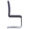 vidaXL - Eetkamerstoelen - 4 - st - kunstsuède - grijs