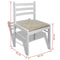 vidaXL - Eetkamerstoelen - 4 - st - massief - rubberwood - en - fluweel - wit
