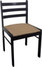 vidaXL - Eetkamerstoelen - 4 - st - massief - rubberwood - en - fluweel - bruin