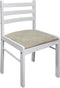 vidaXL - Eetkamerstoelen - 4 - st - massief - rubberwood - en - fluweel - wit