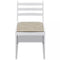 vidaXL - Eetkamerstoelen - 4 - st - massief - rubberwood - en - fluweel - wit