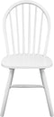 vidaXL - Eetkamerstoelen - 4 - st - massief - rubberwood - wit