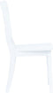 vidaXL - Eetkamerstoelen - 4 - st - massief - rubberwood - wit