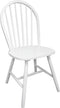 vidaXL - Eetkamerstoelen - 4 - st - massief - rubberwood - wit