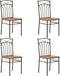 vidaXL - Eetkamerstoelen - 4 - st - MDF - bruin
