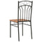 vidaXL - Eetkamerstoelen - 4 - st - MDF - bruin