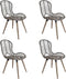 vidaXL - Eetkamerstoelen - 4 - st - natuurlijk - rattan - bruin