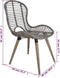 vidaXL - Eetkamerstoelen - 4 - st - natuurlijk - rattan - bruin