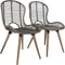 vidaXL - Eetkamerstoelen - 4 - st - natuurlijk - rattan - bruin