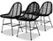 vidaXL - Eetkamerstoelen - 4 - st - natuurlijk - rattan - zwart