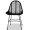 vidaXL - Eetkamerstoelen - 4 - st - natuurlijk - rattan - zwart