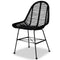 vidaXL - Eetkamerstoelen - 4 - st - natuurlijk - rattan - zwart