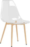 vidaXL - Eetkamerstoelen - 4 - st - PET - transparant