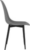 vidaXL - Eetkamerstoelen - 4 - st - PP - grijs