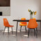 vidaXL - Eetkamerstoelen - 4 - st - PP - oranje