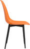 vidaXL - Eetkamerstoelen - 4 - st - PP - oranje