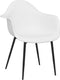 vidaXL - Eetkamerstoelen - 4 - st - PP - wit