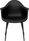 vidaXL - Eetkamerstoelen - 4 - st - PP - zwart