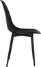 vidaXL - Eetkamerstoelen - 4 - st - PP - zwart