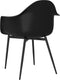 vidaXL - Eetkamerstoelen - 4 - st - PP - zwart