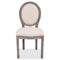 vidaXL - Eetkamerstoelen - 4 - st - stof - crèmekleurig